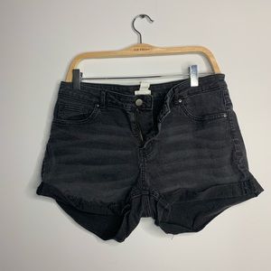 H&M stretchy jean shorts. Cuffed.
